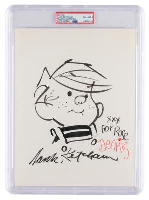 Lot #7202 Hank Ketcham Original Sketch of Dennis