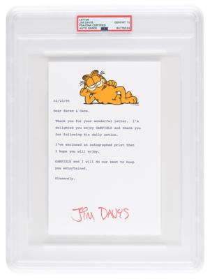 Lot #7191 Jim Davis Typed Letter Signed - PSA GEM