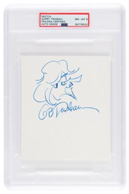 Lot #7208 Garry Trudeau Signed Sketch of Zonker