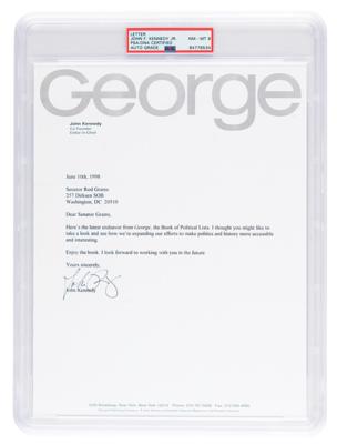 Lot #7104 John F. Kennedy, Jr. Typed Letter Signed