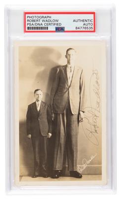 Lot #7432 Robert Wadlow Signed Photograph