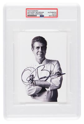 Lot #7393 Anthony Bourdain Signed Photograph