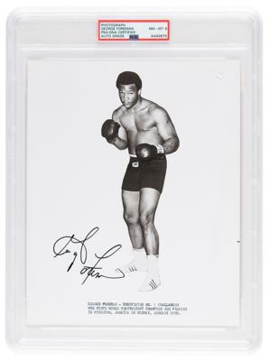 Lot #7480 George Foreman Signed Photograph - PSA