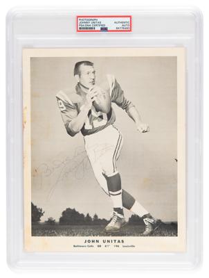 Lot #7526 Johnny Unitas Signed Photograph - Image 1