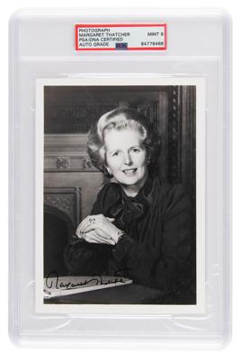Lot #7135 Margaret Thatcher Signed Photograph -
