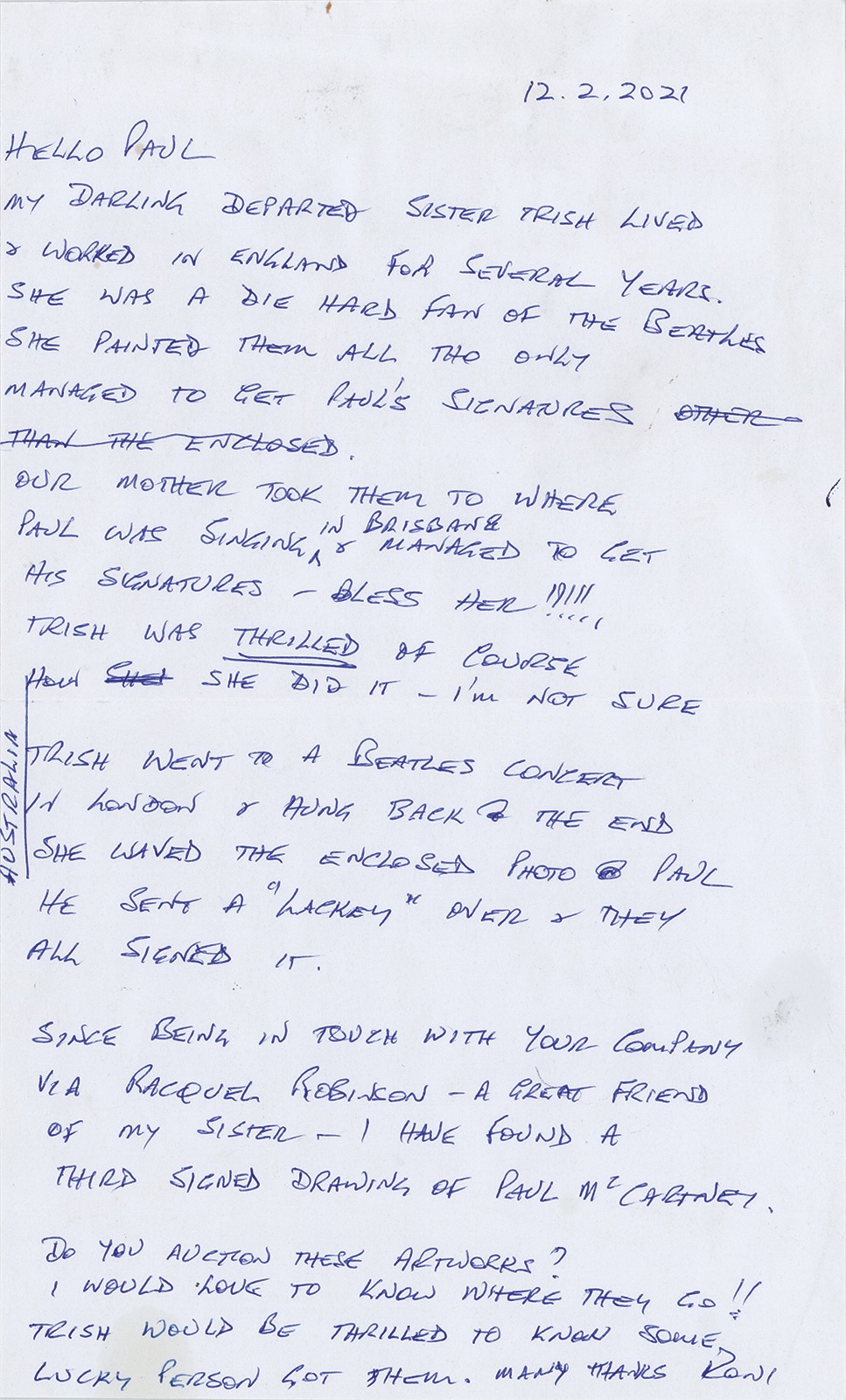 Lot #7256 Beatles Signed Photograph - PSA NM-MT 8 - Image 5