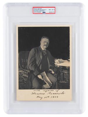Lot #7026 Theodore Roosevelt Signed Photograph as