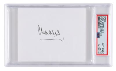 Lot #7106 King Charles III Signature