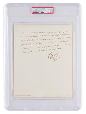 Lot #7147 Napoleon Letter Signed