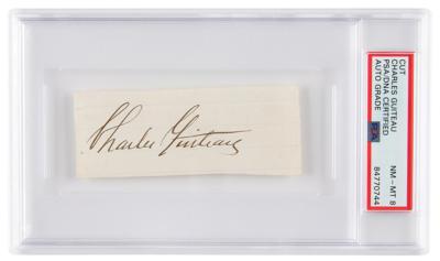 Lot #7097 Charles Guiteau Signature - PSA NM-MT 8