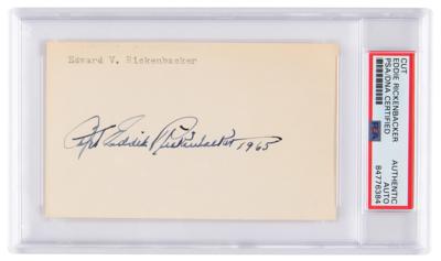 Lot #7159 Eddie Rickenbacker Signature