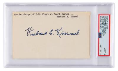 Lot #7155 Husband E. Kimmel Signature - PSA MINT 9