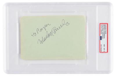 Lot #7376 Marlon Brando Signature - PSA NM-MT 8