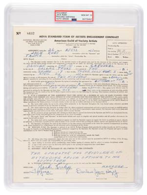 Lot #7129 Jack Ruby Document Signed - PSA GEM MT