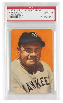 Lot #7513 1973 U.S. Playing Cards Babe Ruth - PSA