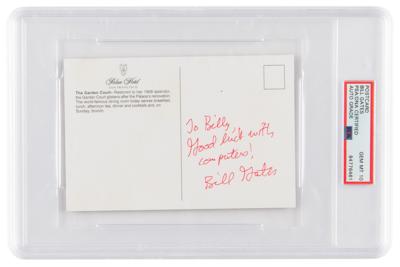 Lot #7094 Bill Gates Signature - PSA GEM MT 10
