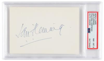 Lot #7216 Ian Fleming Signature - PSA NM-MT 8