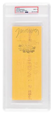 Lot #7268 Jim Morrison Signed Check - PSA MINT 9