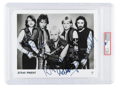 Lot #7338 Judas Priest Signed Photograph