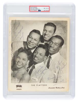 Lot #7350 The Platters Signed Photograph - PSA