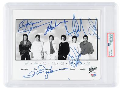 Lot #7276 The Jackson 5 Signed Photograph - PSA