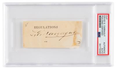 Lot #7152 David G Farragut Signature