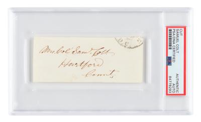 Lot #7077 Samuel Colt Signature