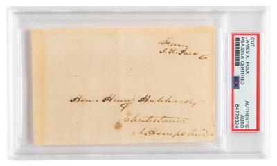 Lot #7017 James K. Polk Signed Free Frank