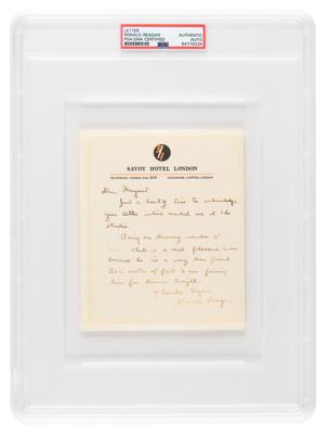 Lot #7031 Ronald Reagan Autograph Letter Signed