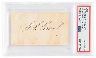 Lot #7024 U. S. Grant Signature - PSA NM-MT 8