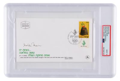 Lot #7112 Golda Meir Signed Commemorative Cover -