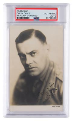 Lot #7399 Colin Clive Signed Photograph