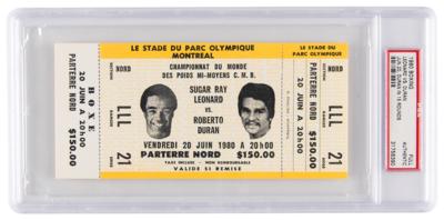 Lot #7495 Sugar Ray Leonard vs Roberto Duran 1980