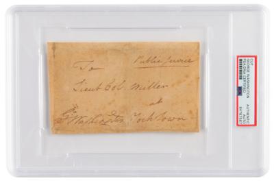 Lot #7001 George Washington Signed Free Frank