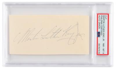 Lot #7067 Martin Luther King, Jr. Signature - PSA
