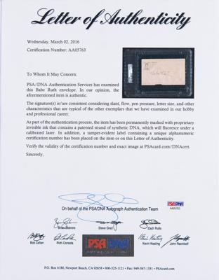 Lot #7451 Babe Ruth Signature - Image 3