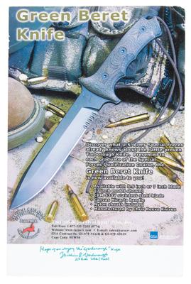 Lot #2201 William P. Yarborough's Green Beret Knife S/N 0001 - Image 4