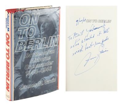 Lot #2145 William P. Yarborough: James M. Gavin Signed Book and Letter - Image 1