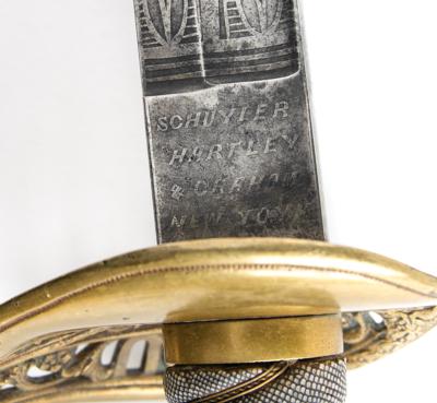 Lot #2104 Fred Mundy's Little Round Top-Used Civil War Sword with Lucius Larrabee Letter Signed - Image 6