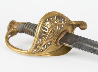 Lot #2104 Fred Mundy's Little Round Top-Used Civil War Sword with Lucius Larrabee Letter Signed - Image 7