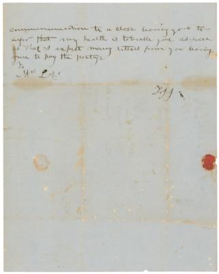 Lot #2049 Stonewall Jackson Autograph Letter Signed from West Point - Image 3