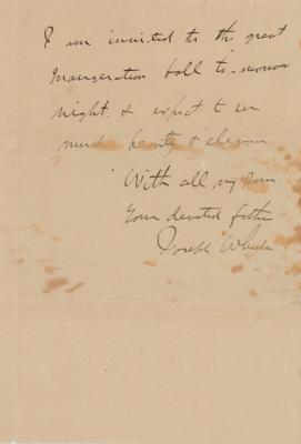 Lot #2079 Joseph Wheeler Autograph Letter Signed - Image 2