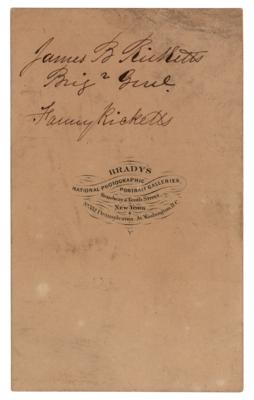 Lot #2061 James B. Ricketts and Fanny Ricketts Signed Photograph - Image 2