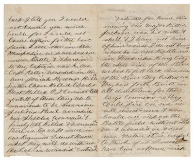 Lot #2013 Battle of Fredericksburg: 5th New Hampshire Infantry Letter - Image 2