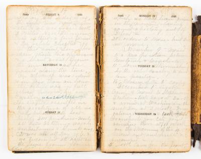 Lot #2077 Union Soldiers' Diary: Entries on Lee, Grant, and Sheridan - Image 1