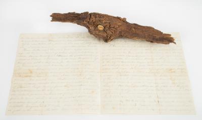 Lot #2043 Gettysburg Battlefield Letter and Culp's Hill Bullet - Image 1