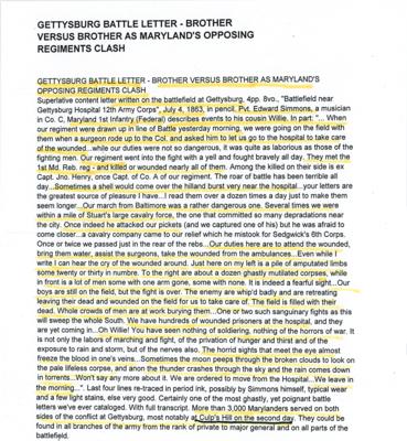 Lot #2043 Gettysburg Battlefield Letter and Culp's Hill Bullet - Image 7