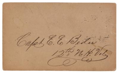 Lot #2091 Lincoln Assassination: Edwin Bedee Signed Photograph - Image 2