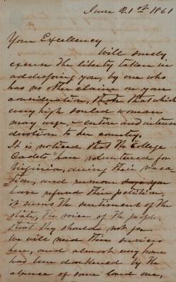Lot #2033 Confederate Mother Handwritten Letter to