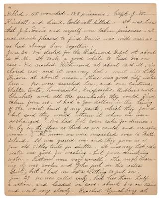 Lot #2010 Andersonville Prison Memoir by Francis C. Curtis - Image 2